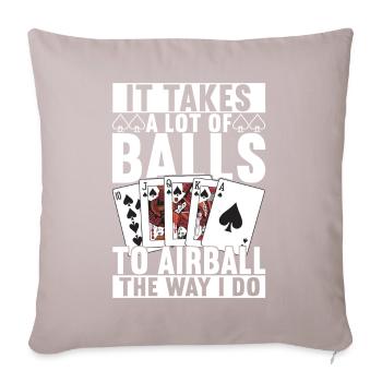 Poker Poker Player Casino - Sofa pillowcase 17,3'' x 17,3'' (45 x 45 cm) - light taupe - Front