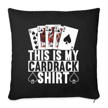 Poker Poker Player Casino - Housse de coussin décorative 45 x 45 cm - noir - Devant
