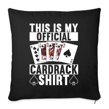 Poker Poker Player Casino - Housse de coussin décorative 45 x 45 cm - noir - Devant