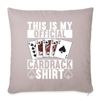 Poker Poker Player Casino - Sofa pillowcase 17,3'' x 17,3'' (45 x 45 cm) - light taupe - Front