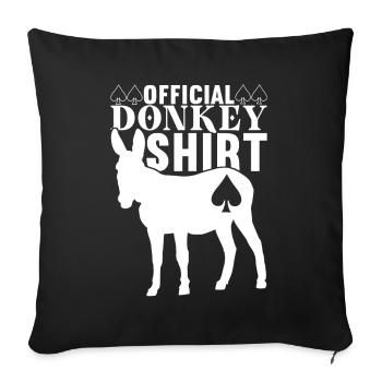 Poker Poker Player Casino - Housse de coussin décorative 45 x 45 cm - noir - Devant