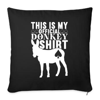 Poker Poker Player Casino - Housse de coussin décorative 45 x 45 cm - noir - Devant