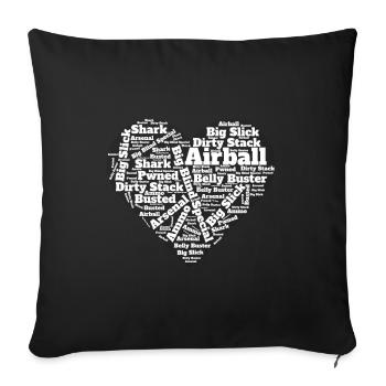 Poker Poker Player Casino - Housse de coussin décorative 45 x 45 cm - noir - Devant
