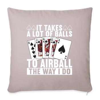 Poker Poker Player Casino - Sofa pillowcase 17,3'' x 17,3'' (45 x 45 cm) - light taupe - Front