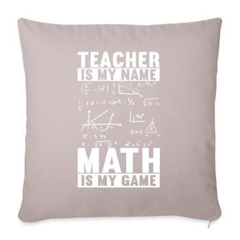 Math Teacher - Sofa pillowcase 17,3'' x 17,3'' (45 x 45 cm) - light taupe - Front
