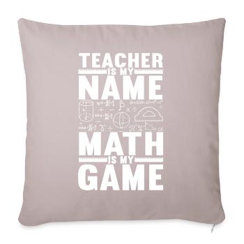 Math Teacher - Sofa pillowcase 17,3'' x 17,3'' (45 x 45 cm) - light taupe - Front