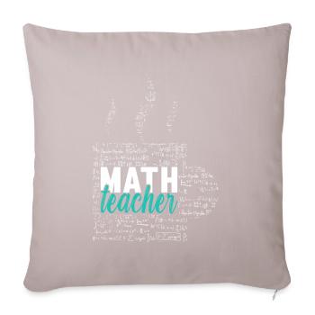 Math Teacher - Sofa pillowcase 17,3'' x 17,3'' (45 x 45 cm) - light taupe - Front