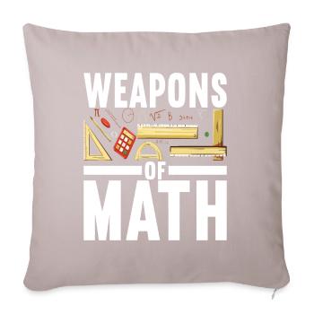 Math Teacher - Sofa pillowcase 17,3'' x 17,3'' (45 x 45 cm) - light taupe - Front
