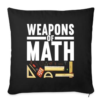 Mathe Mathelehrer - Sofakissenbezug 45 x 45 cm - Schwarz - Vorne