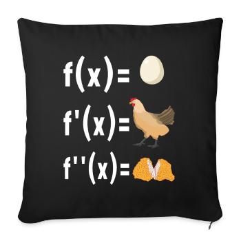 Mathe Mathelehrer - Sofakissenbezug 45 x 45 cm - Schwarz - Vorne