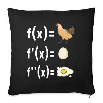 Mathe Mathelehrer - Sofakissenbezug 45 x 45 cm - Schwarz - Vorne