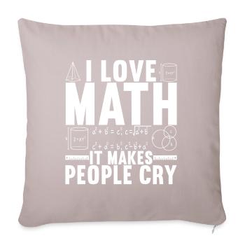 Math Teacher - Sofa pillowcase 17,3'' x 17,3'' (45 x 45 cm) - light taupe - Front