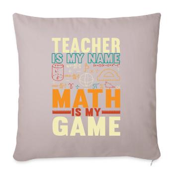 Math Teacher - Sofa pillowcase 17,3'' x 17,3'' (45 x 45 cm) - light taupe - Front