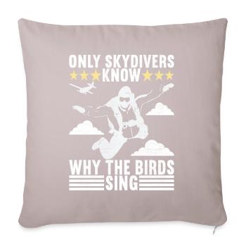 Parachute Parachutist - Sofa pillowcase 17,3'' x 17,3'' (45 x 45 cm) - light taupe - Front