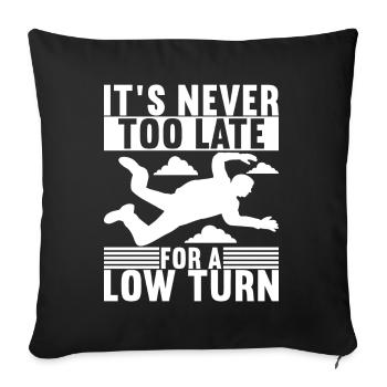 Parachutiste parachutiste - Housse de coussin décorative 45 x 45 cm - noir - Devant