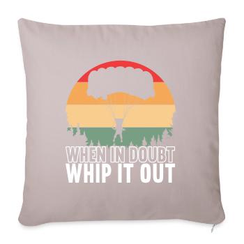 Parachute Parachutist - Sofa pillowcase 17,3'' x 17,3'' (45 x 45 cm) - light taupe - Front