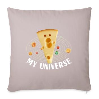 Amateurs de fromage Gouda - Housse de coussin décorative 45 x 45 cm - taupe clair - Devant