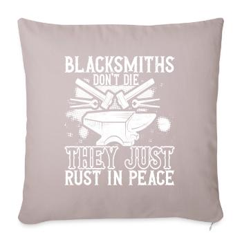 Blacksmith Forging Anvil - Sofa pillowcase 17,3'' x 17,3'' (45 x 45 cm) - light taupe - Front
