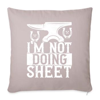 Blacksmith Forging Anvil - Sofa pillowcase 17,3'' x 17,3'' (45 x 45 cm) - light taupe - Front