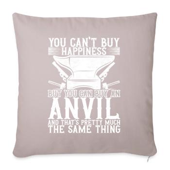 Blacksmith Forging Anvil - Sofa pillowcase 17,3'' x 17,3'' (45 x 45 cm) - light taupe - Front