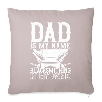Blacksmith Forging Anvil - Sofa pillowcase 17,3'' x 17,3'' (45 x 45 cm) - light taupe - Front
