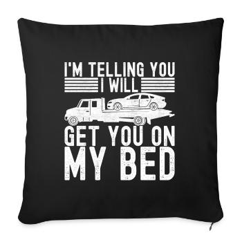 Service de remorquage de dépanneuse - Housse de coussin décorative 45 x 45 cm - noir - Devant