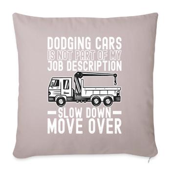 Abschleppwagen Abschleppdienst - Sofakissenbezug 45 x 45 cm - helles Taupe - Vorne