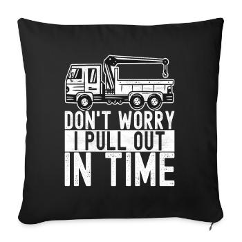 Service de remorquage de dépanneuse - Housse de coussin décorative 45 x 45 cm - noir - Devant