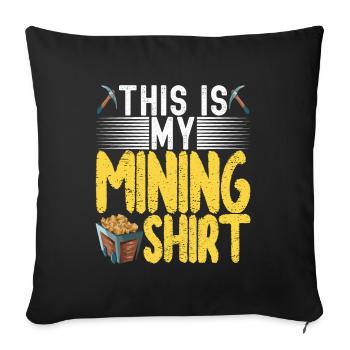 Gold Diggers Gold Mining - Sofa pillowcase 17,3'' x 17,3'' (45 x 45 cm) - black - Front