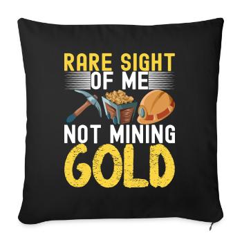 Gold Diggers Gold Mining - Sofa pillowcase 17,3'' x 17,3'' (45 x 45 cm) - black - Front