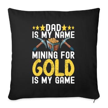 Gold Diggers Gold Mining - Sofa pillowcase 17,3'' x 17,3'' (45 x 45 cm) - black - Front