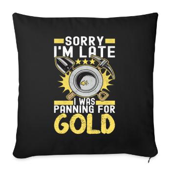 Gold Diggers Gold Mining - Sofa pillowcase 17,3'' x 17,3'' (45 x 45 cm) - black - Front