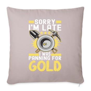 Gold Diggers Gold Mining - Sofa pillowcase 17,3'' x 17,3'' (45 x 45 cm) - light taupe - Front