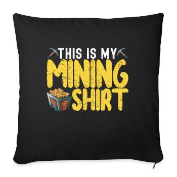 Gold Diggers Gold Mining - Sofa pillowcase 17,3'' x 17,3'' (45 x 45 cm) - black - Front