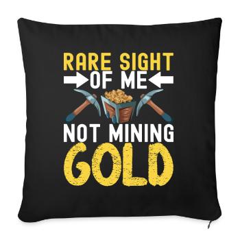 Gold Diggers Gold Mining - Sofa pillowcase 17,3'' x 17,3'' (45 x 45 cm) - black - Front