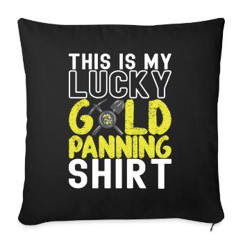 Gold Diggers Gold Mining - Sofa pillowcase 17,3'' x 17,3'' (45 x 45 cm) - black - Front