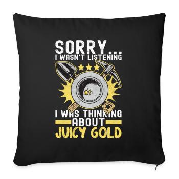 Gold Diggers Gold Mining - Sofa pillowcase 17,3'' x 17,3'' (45 x 45 cm) - black - Front