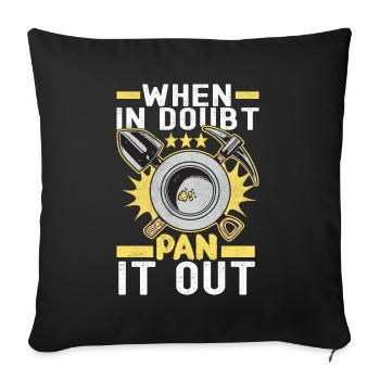Gold Diggers Gold Mining - Sofa pillowcase 17,3'' x 17,3'' (45 x 45 cm) - black - Front