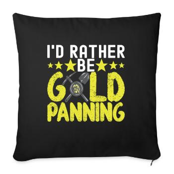 Gold Diggers Gold Mining - Sofa pillowcase 17,3'' x 17,3'' (45 x 45 cm) - black - Front
