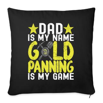 Gold Diggers Gold Mining - Sofa pillowcase 17,3'' x 17,3'' (45 x 45 cm) - black - Front