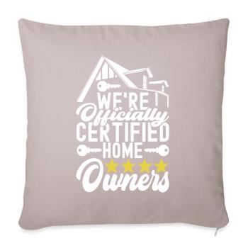 Homeowners Home Purchase - Sofa pillowcase 17,3'' x 17,3'' (45 x 45 cm) - light taupe - Front
