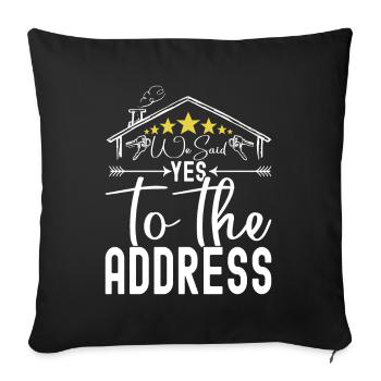 Homeowners Home Purchase - Sofa pillowcase 17,3'' x 17,3'' (45 x 45 cm) - black - Front