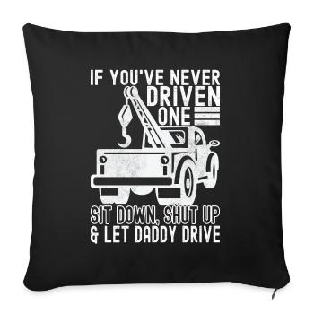 Service de remorquage de dépanneuse - Housse de coussin décorative 45 x 45 cm - noir - Devant