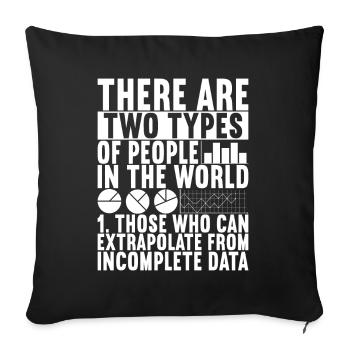 Data Scientist Data Analyst - Sofakissenbezug 45 x 45 cm - Schwarz - Vorne