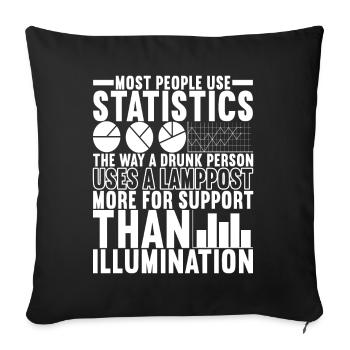 Data Scientist Data Analyst - Sofa pillowcase 17,3'' x 17,3'' (45 x 45 cm) - black - Front