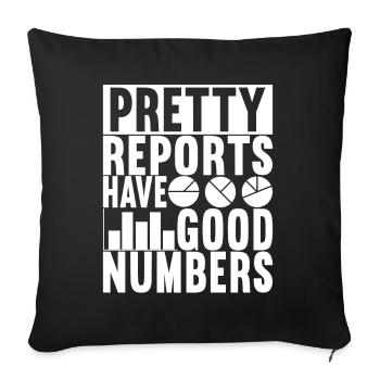 Data Scientist Data Analyst - Sofa pillowcase 17,3'' x 17,3'' (45 x 45 cm) - black - Front