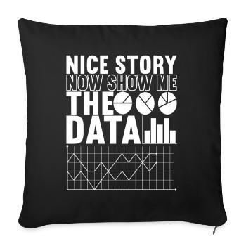 Data Scientist Data Analyst - Sofakissenbezug 45 x 45 cm - Schwarz - Vorne