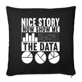 Data Scientist Data Analyst - Sofakissenbezug 45 x 45 cm - Schwarz - Vorne