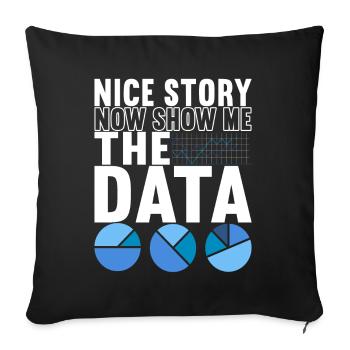 Data Scientist Data Analyst - Sofakissenbezug 45 x 45 cm - Schwarz - Vorne