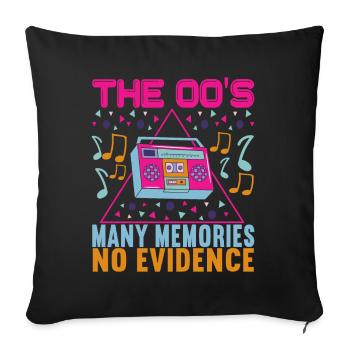 90s 90s 90s Party - Sofa pillowcase 17,3'' x 17,3'' (45 x 45 cm) - black - Front